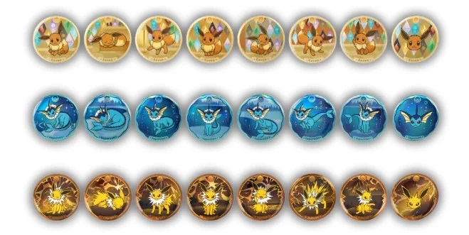 Pokemon TCG: Terastal Gathering Badge Box Chinese - 1 Unidade Aleatória (1 Booster + 1 Metal Badge)